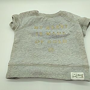 Carters girls sweatshirt size 12 months gray